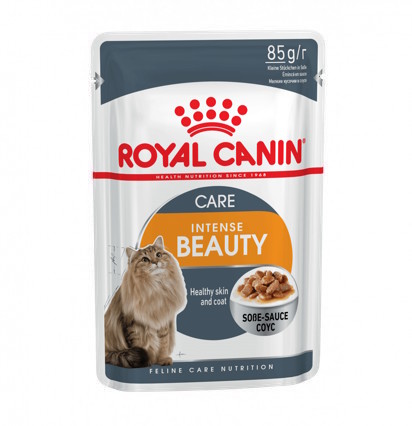 Royal Canin Intense Beauty консервы для кошек для здоровья кожи и шерсти в соусе 85 гр. 